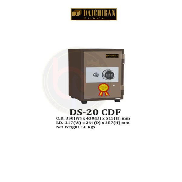 Brankas Digital Fingerscan Safe Tahan Api Daichiban DS-20 CDF