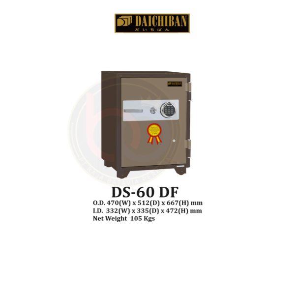 Brankas Digital Fingerscan Safe Tahan Api Daichiban DS-60 DF