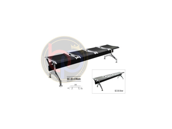 KURSI TUNGGU GRESCO GC 35 -4 BLACK